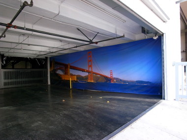 Golden Gate Bridge in the garage