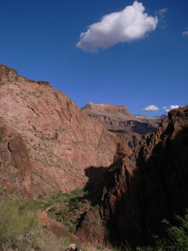 Ascending the inner canyon