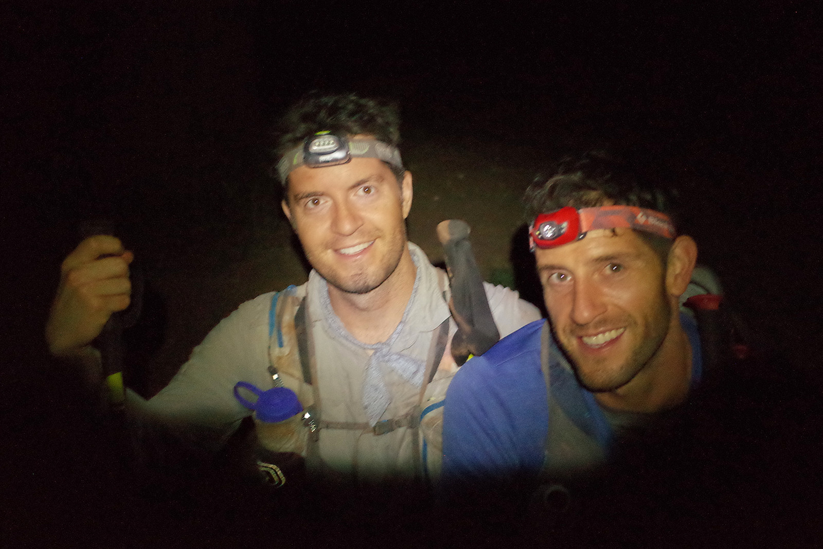 Justin and Matthew after hiking 46 miles across the Grand Canyon and back again