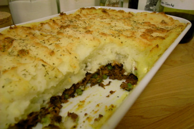 Hachis Parmentier with chevre