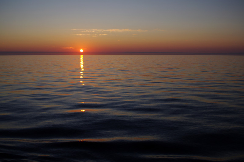 Atlantic Ocean sunset from the Hanjin Palermo