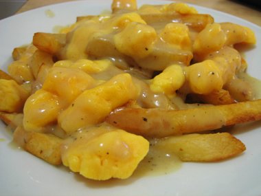 Homemade poutine