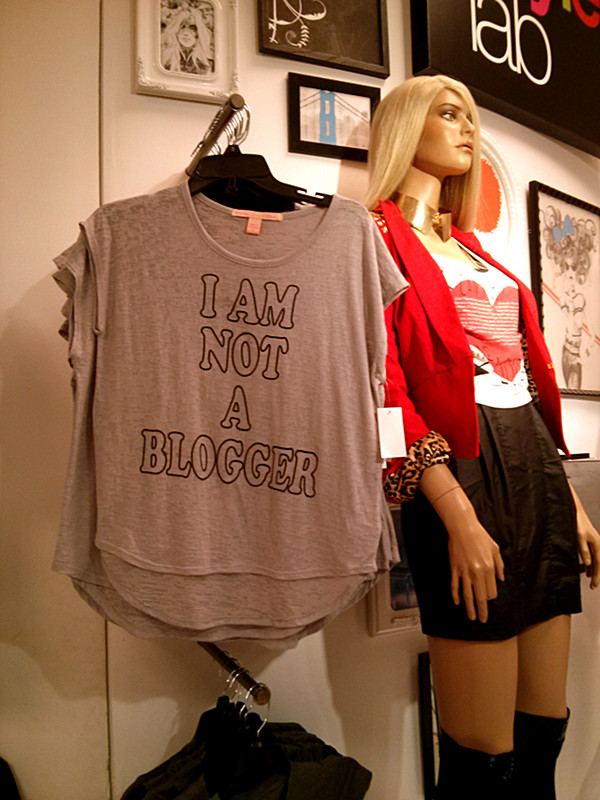 I am not a blogger t-shirt