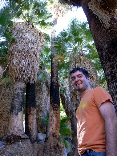 Justin in the Fortynine Palms Oasis