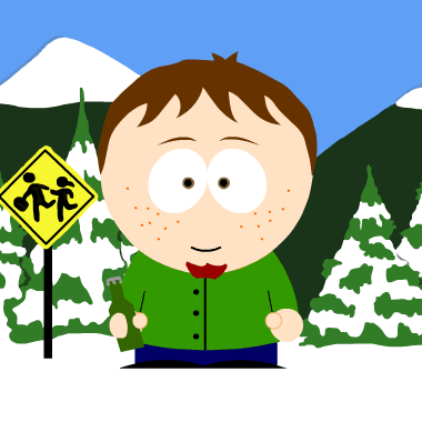 Justin as a Southpark character