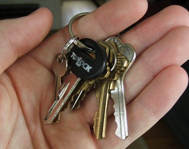 My keychain without car keys