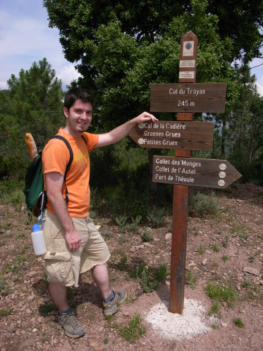 Justin at Col de Trayas in L'Esterel Park