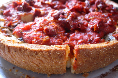 Little Star deep dish pizza