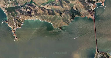 Marin Headlands from above