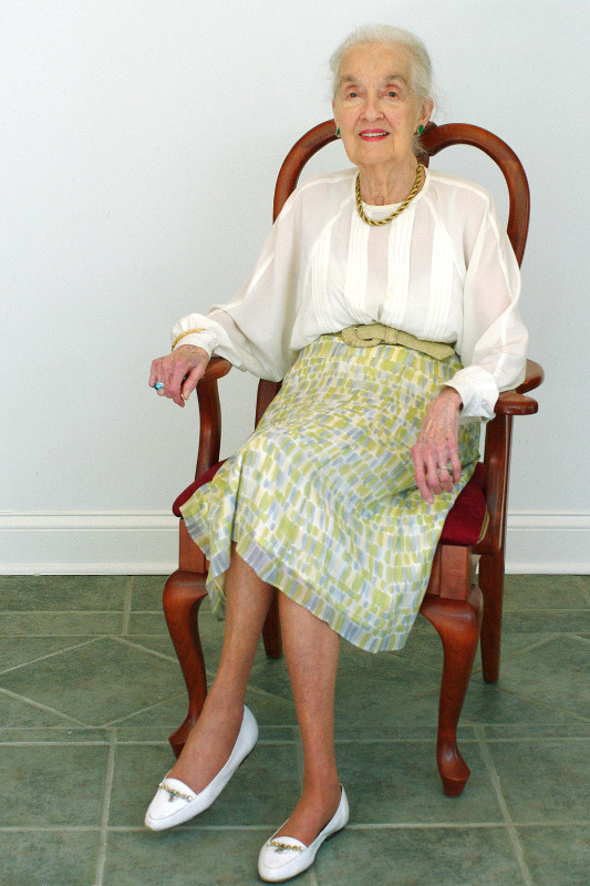 Mary Elizabeth Barnette on her 90th birthday
