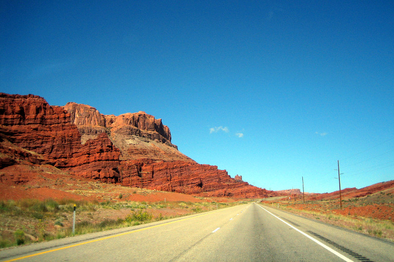 The road out of Moab