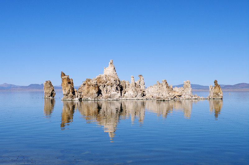 A tufa island in Mono Lake