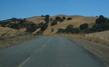 Driving up Mount Diablo