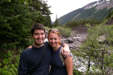 Justin and Stephanie at Mt. Rainier National Park