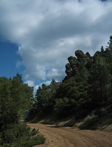 View from the fire road hiking up Mt. St. Helena