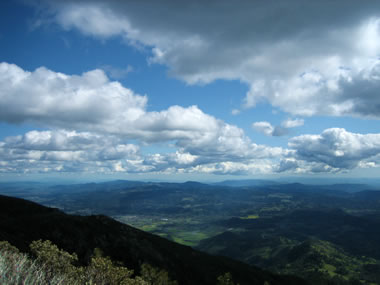 Looking towards San Francisco from Mt. St. Helena