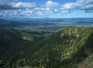 View from the top of Mt. St. Helena