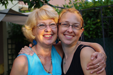 Stephanie and her mom