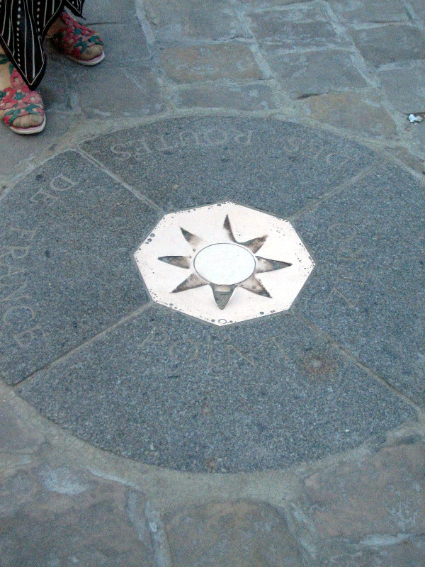 Kilometer Zero marker at the center of France in Paris  (copyright Kathryn Watt)