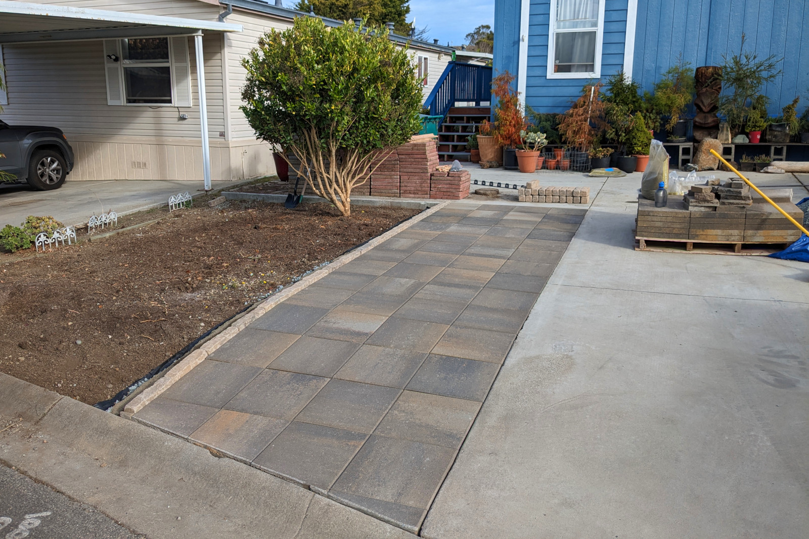 Paver patio/parking space