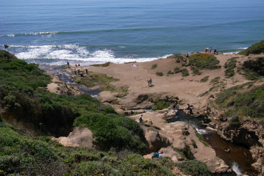 Looking down towards Alamere Falls