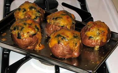 Twice-baked potatoes