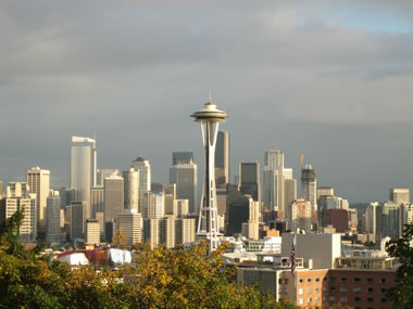 Seattle's city skyline with Space Needle