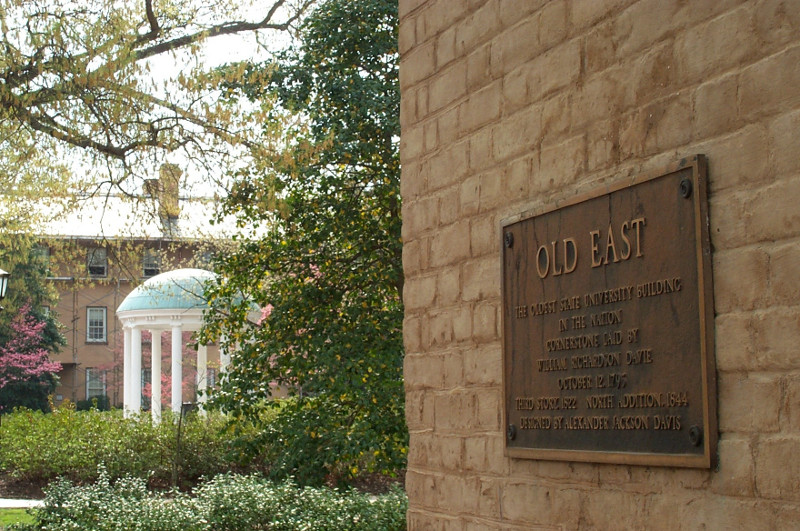 Old East, and Old Well on the campus of UNC in Chapel Hill, North Carolina