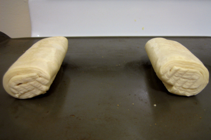 Making Trader Joe's Chocolate Croissants (pain au chocolat), step 1