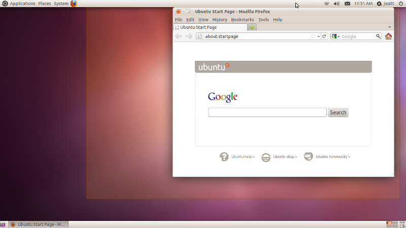 ubuntu compiz grid resizing aero snap screenshot