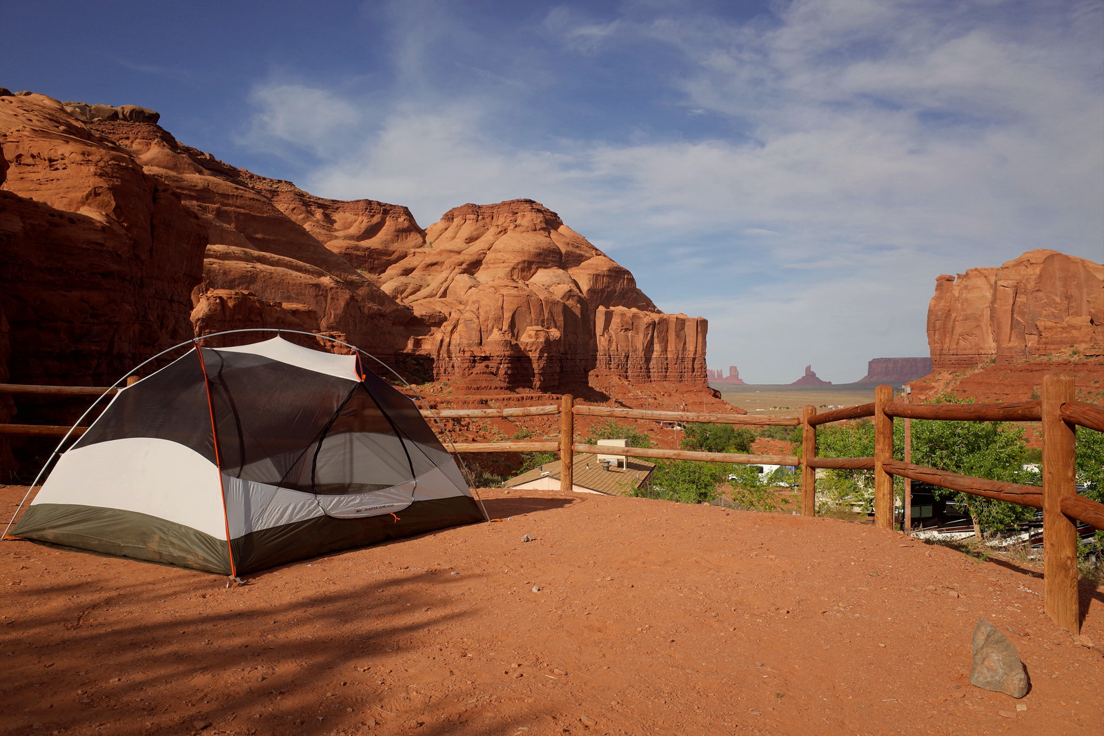 Our campsite at Gouldings in Monument Valley