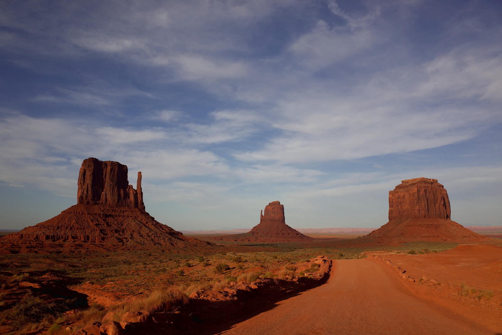 The Mittens of Monument Valley at sunset