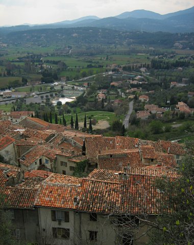 View from the top of Fayence, France