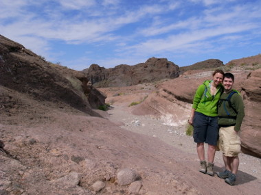 Stephanie and Justin in White Rock Canyon