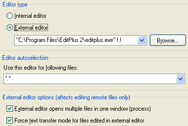 Configuring EditPlus as WinSCP's external editor