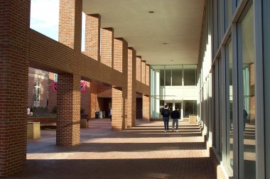 davis library looking uncommonly picturesque