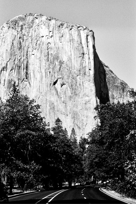 El Capitan at Yosemite National Park (black and white)