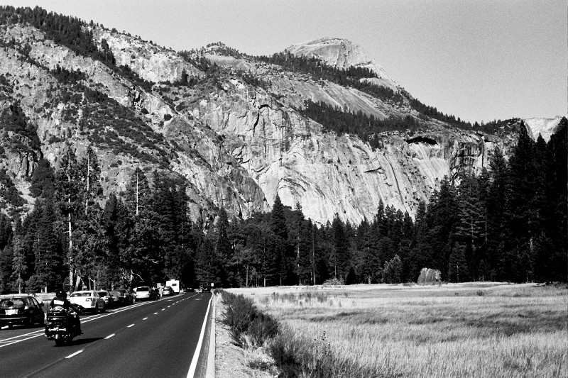 North Dome at Yosemite National Park (black and white)