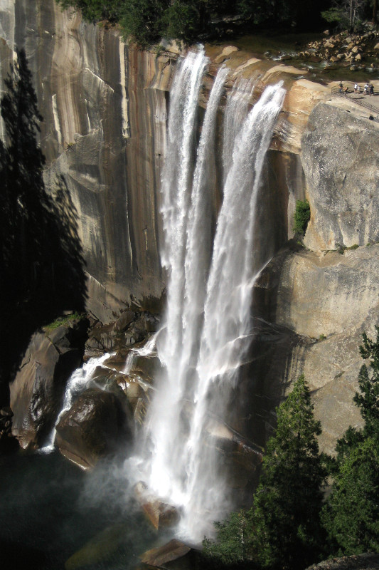 Vernal Fall from Clark Point in Yosemite National Park