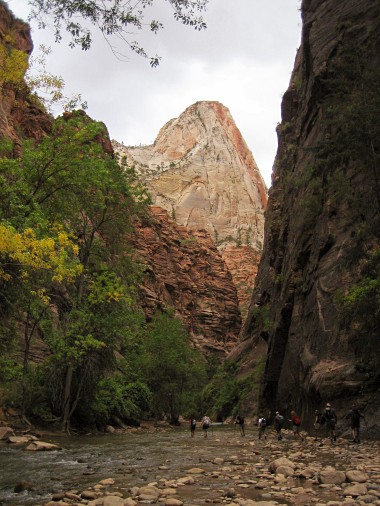 The Narrows trailhead at Zion National Park