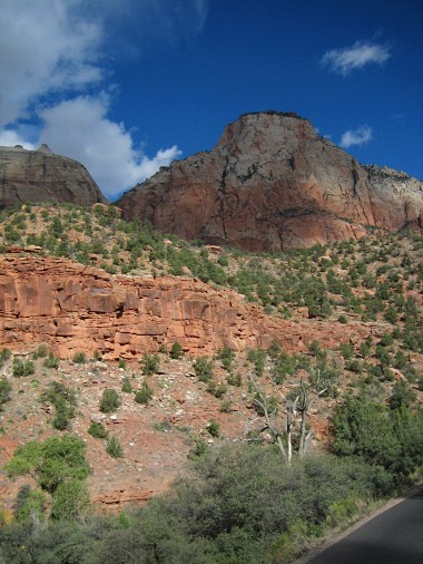 Another nice shot of Zion National Park out the window of the shuttle