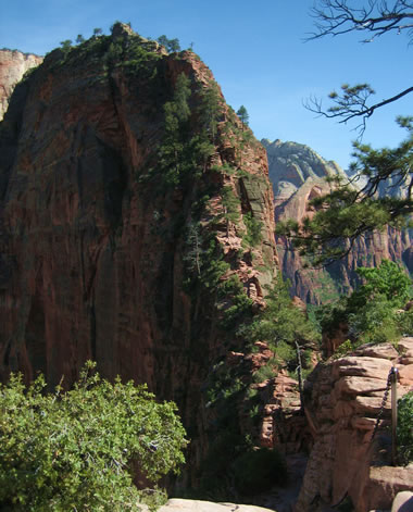 angel's landing trail at zion national park
